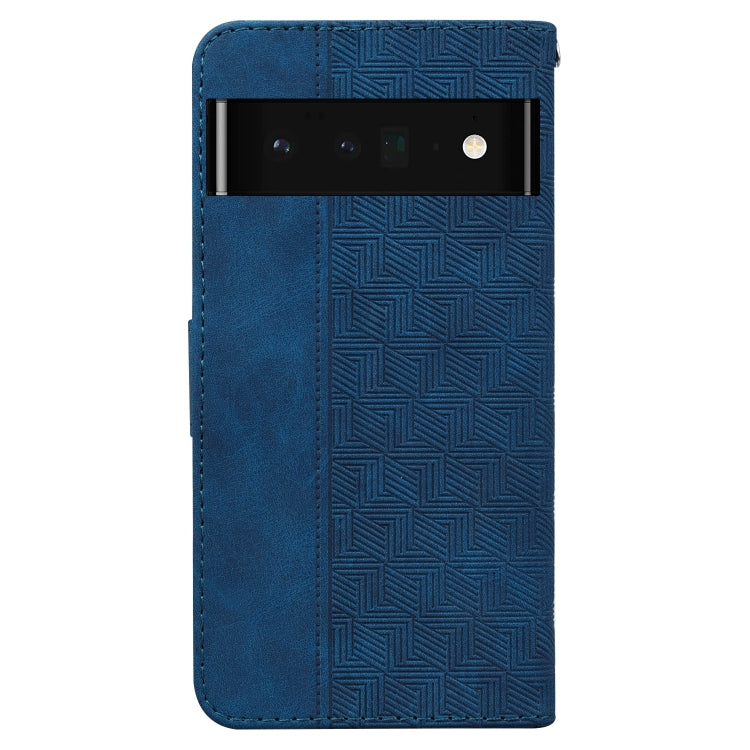 For Google Pixel 6 Pro Geometric Embossed Leather Phone Case