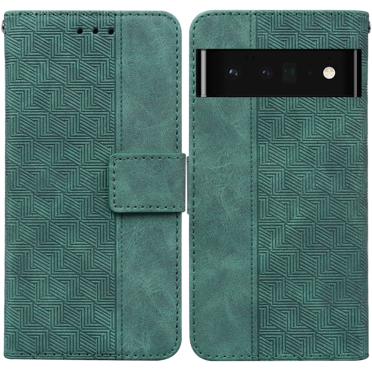 For Google Pixel 6 Pro Geometric Embossed Leather Phone Case