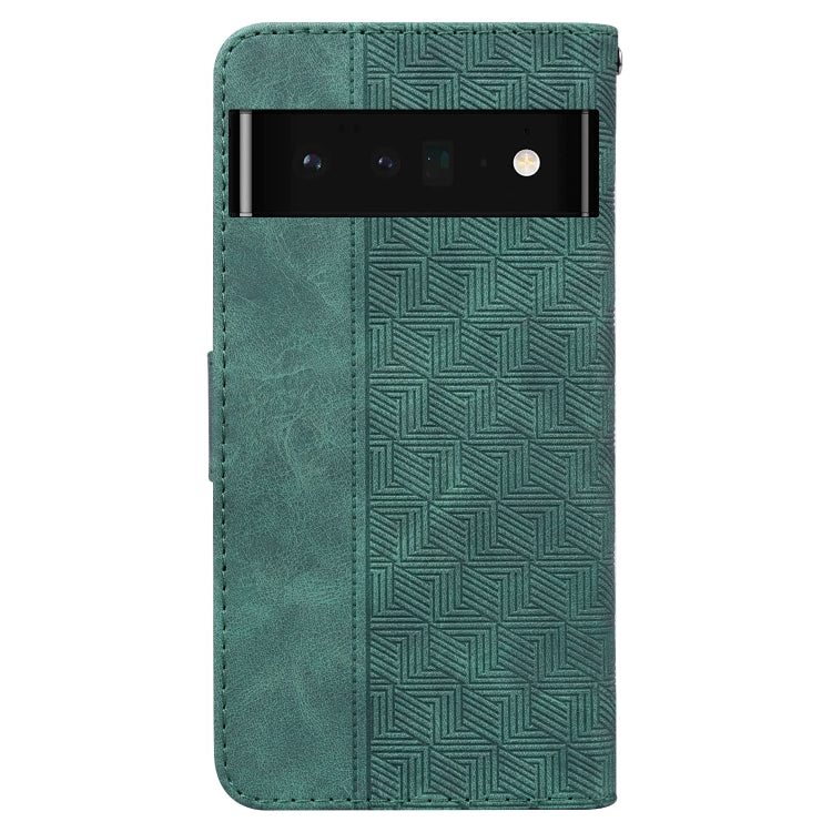 For Google Pixel 6 Pro Geometric Embossed Leather Phone Case
