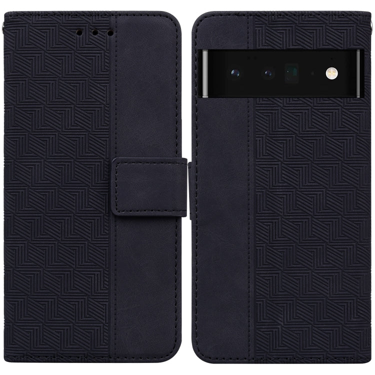 For Google Pixel 6 Pro Geometric Embossed Leather Phone Case