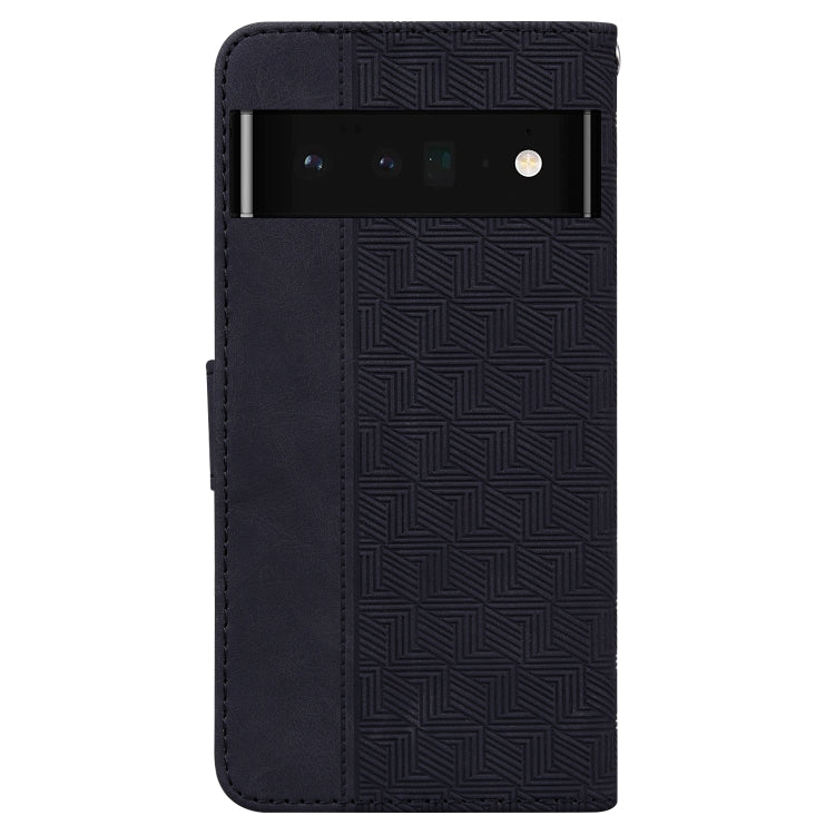 For Google Pixel 6 Pro Geometric Embossed Leather Phone Case