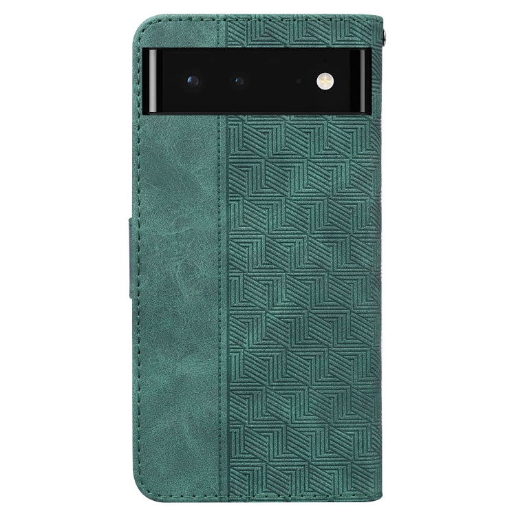 For Google Pixel 6 Geometric Embossed Leather Phone Case