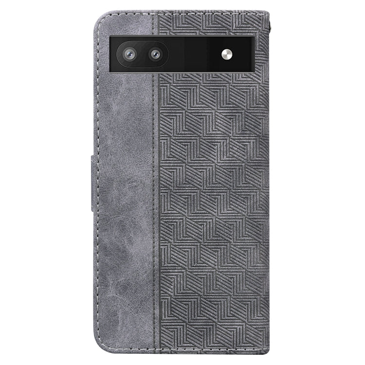 For Google Pixel 6a Geometric Embossed Leather Phone Case