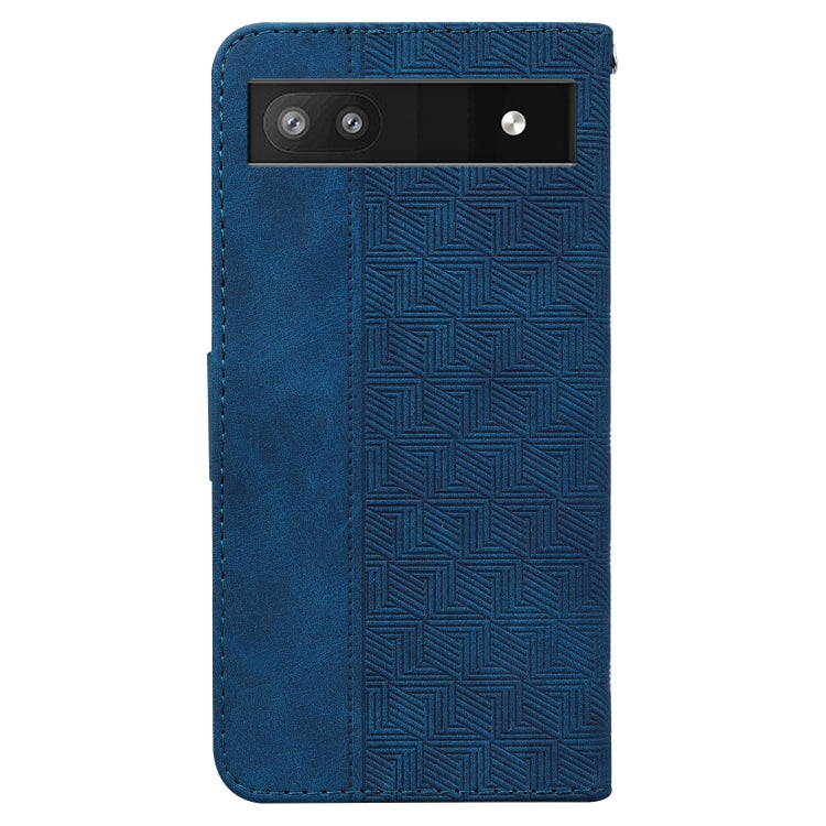 For Google Pixel 6a Geometric Embossed Leather Phone Case
