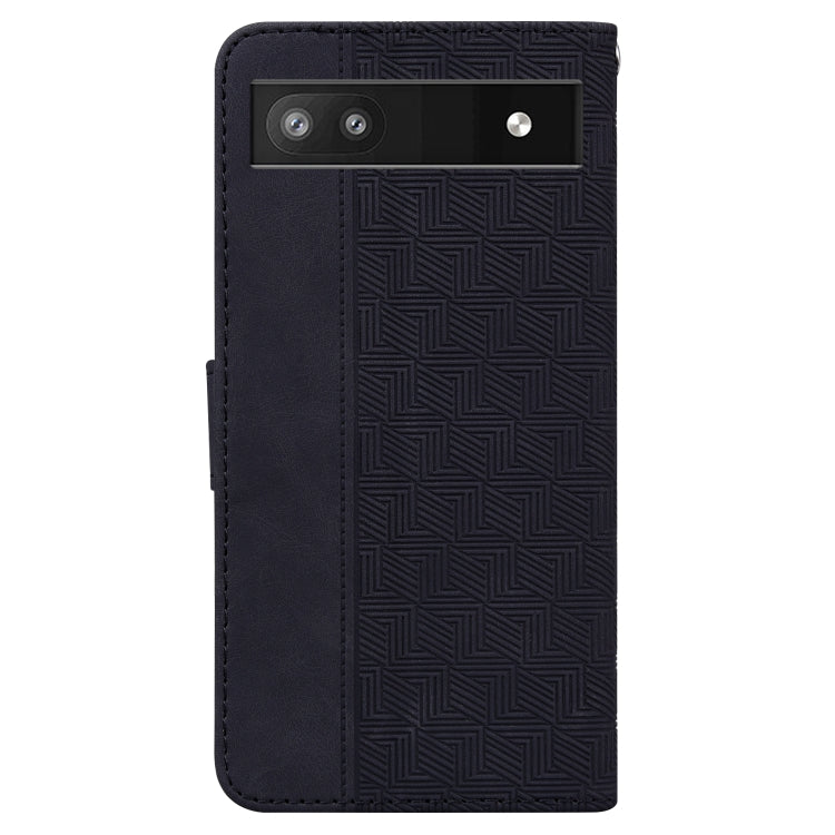 For Google Pixel 6a Geometric Embossed Leather Phone Case