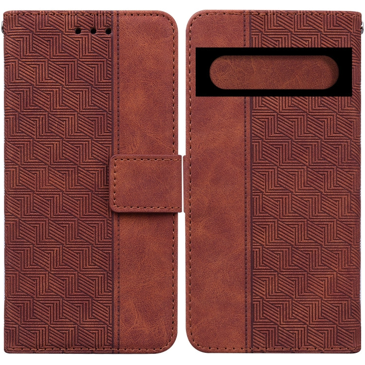 For Google Pixel 7 Pro 5G Geometric Embossed Leather Phone Case