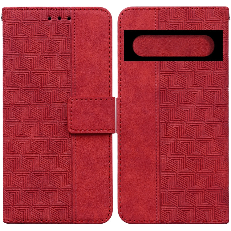 For Google Pixel 7 Pro 5G Geometric Embossed Leather Phone Case