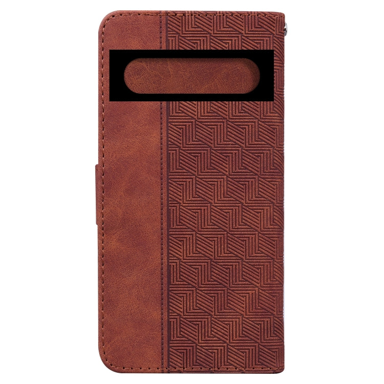 For Google Pixel 7 5G Geometric Embossed Leather Phone Case