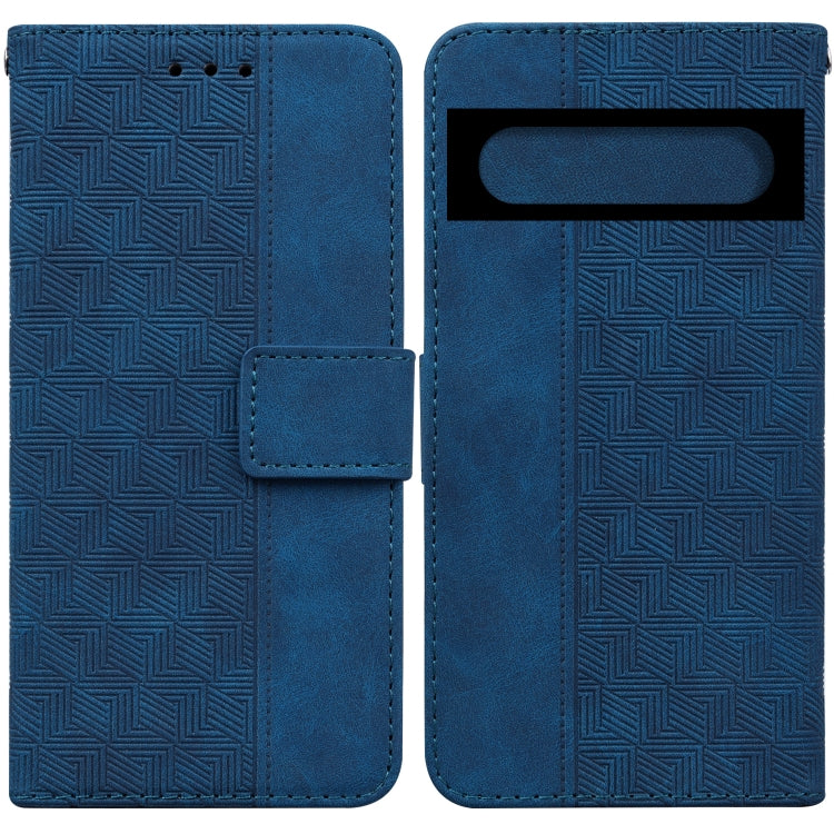 For Google Pixel 7 5G Geometric Embossed Leather Phone Case