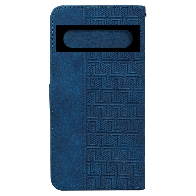 For Google Pixel 7 5G Geometric Embossed Leather Phone Case