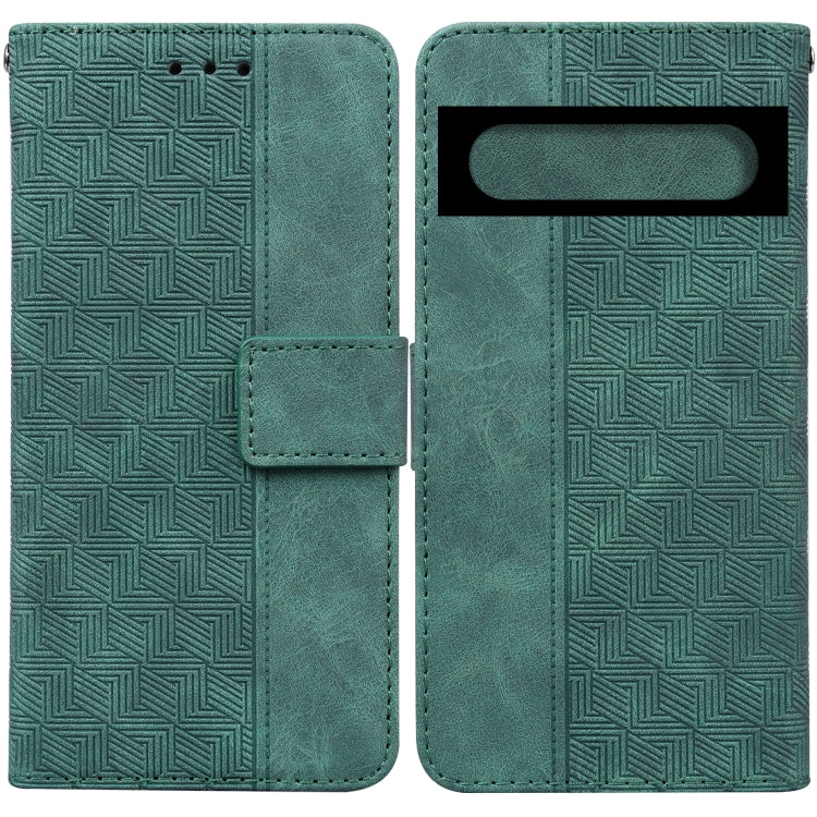 For Google Pixel 7 5G Geometric Embossed Leather Phone Case