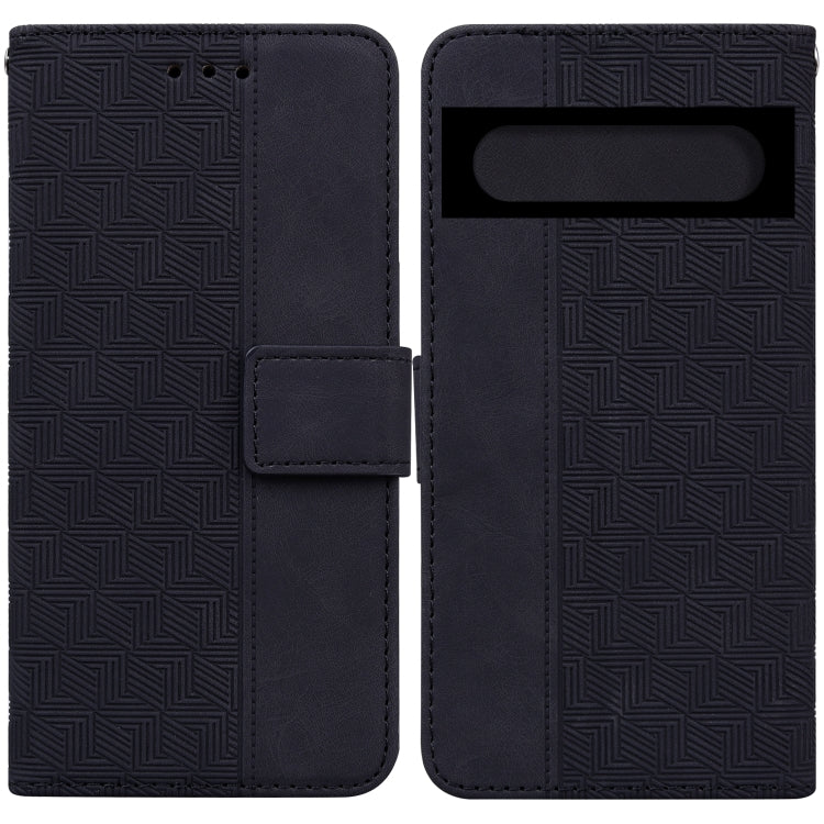 For Google Pixel 7 5G Geometric Embossed Leather Phone Case