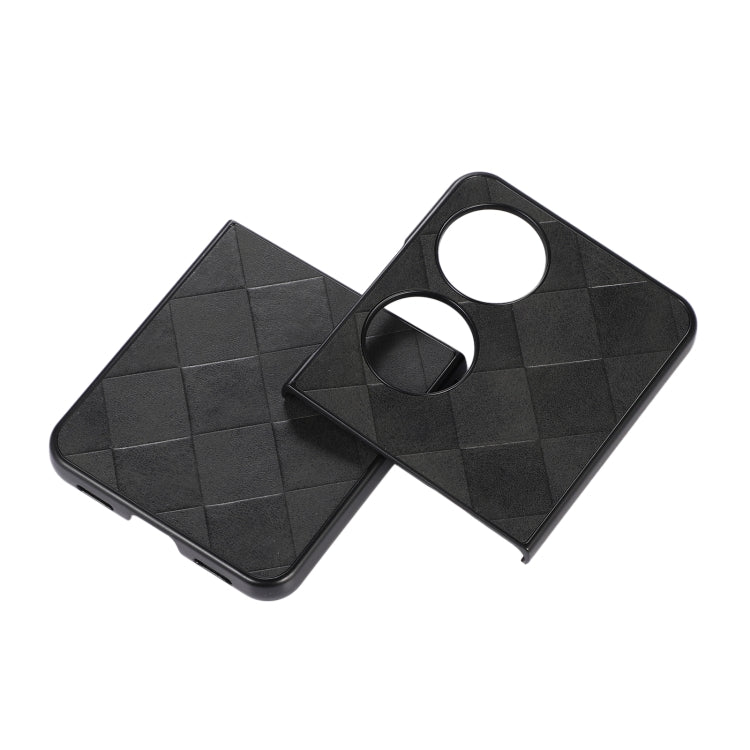 For Huawei P50 Pocket Weave Plaid PU Phone Case
