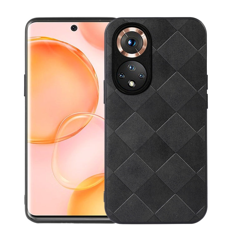 For Honor 50 Weave Plaid PU Phone Case