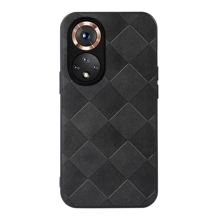 For Honor 50 Weave Plaid PU Phone Case