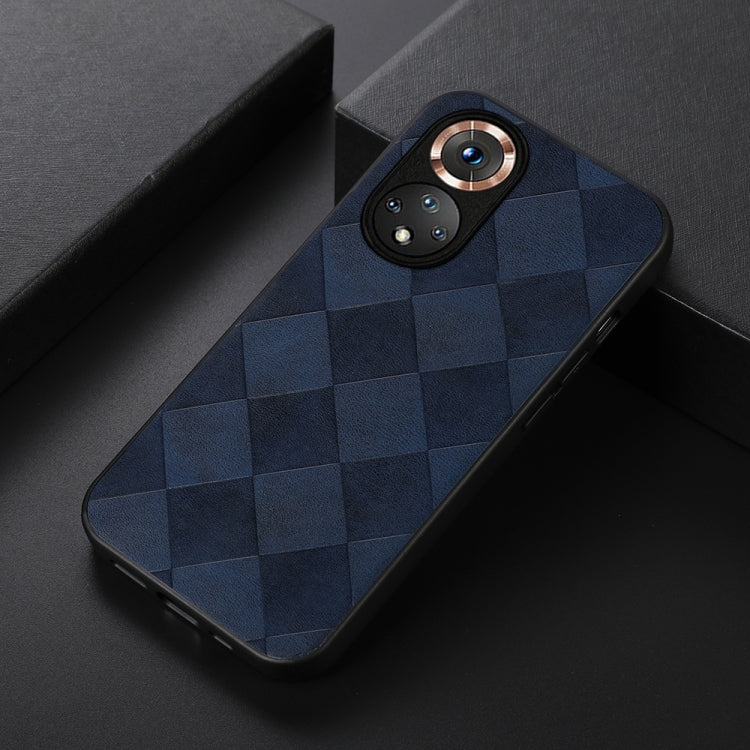 For Honor 50 Weave Plaid PU Phone Case