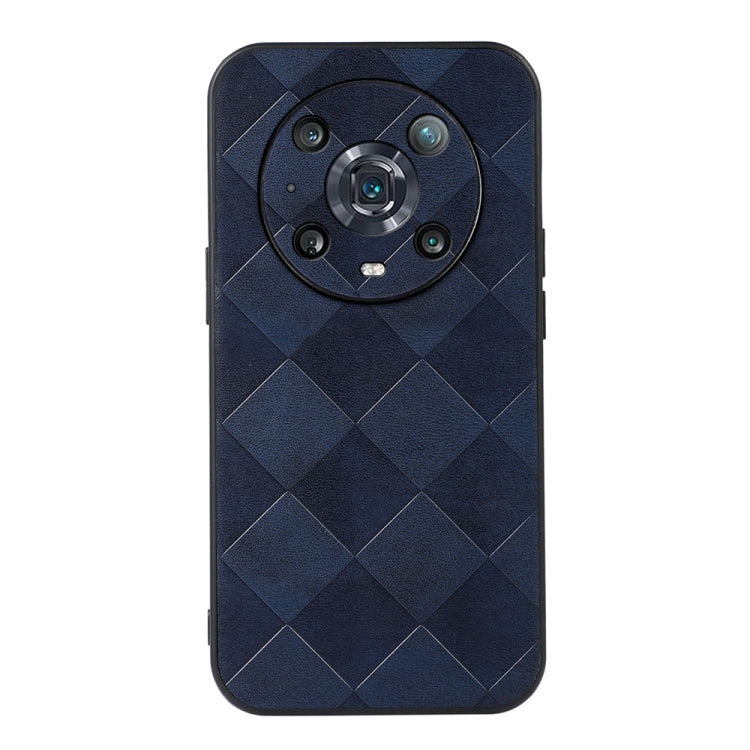 For Honor Magic4 Pro Weave Plaid PU Phone Case