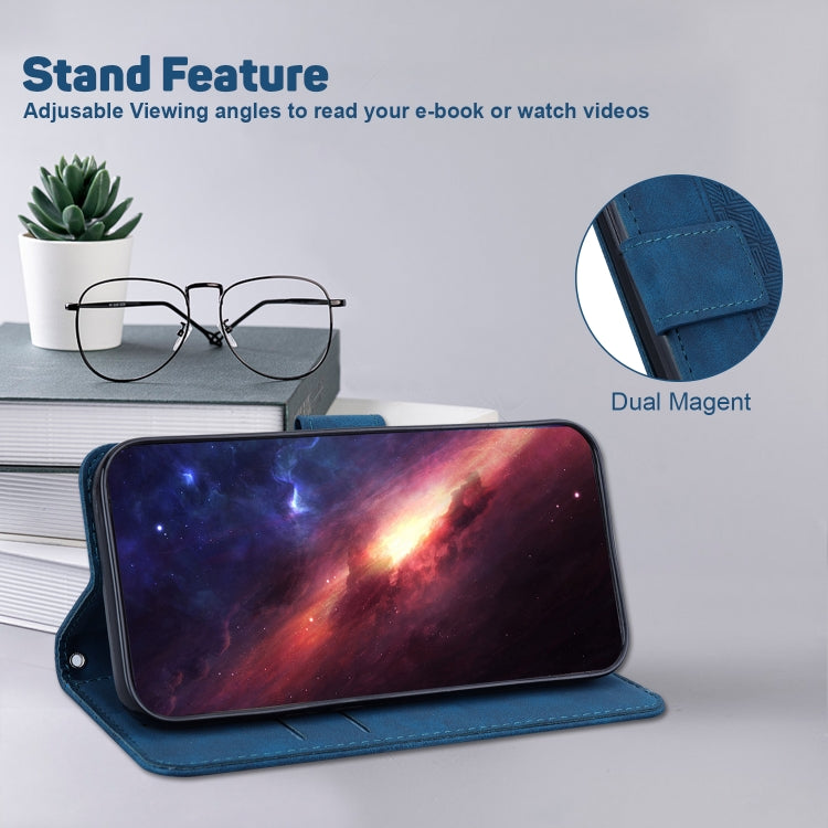 For Sony Xperia L3 Geometric Embossed Leather Phone Case