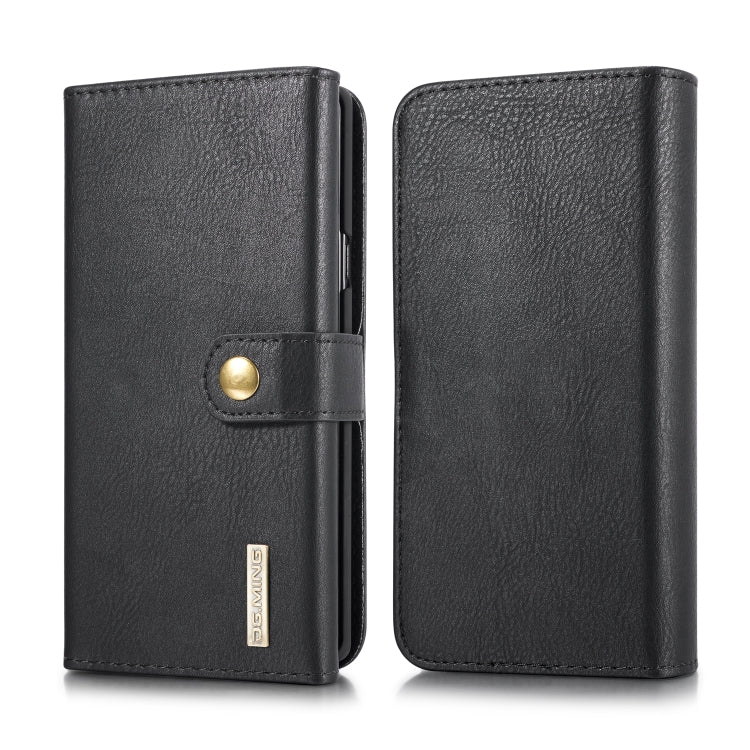 For Galaxy Note9 DG.MING Triple Fold Crazy Horse Texture Magnetic Horizontal Flip Leather Case with Holder & Card Slots & Wallet