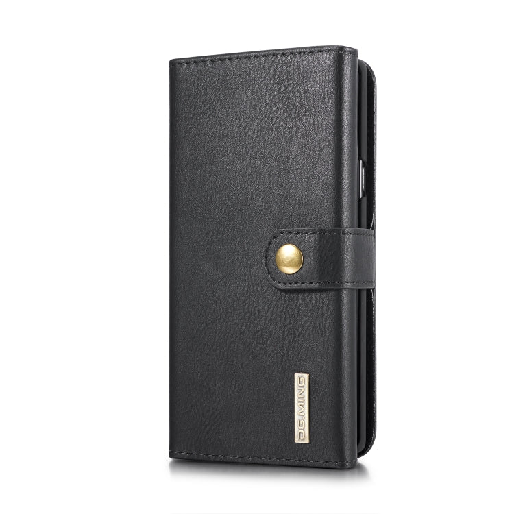 For Galaxy Note9 DG.MING Triple Fold Crazy Horse Texture Magnetic Horizontal Flip Leather Case with Holder & Card Slots & Wallet