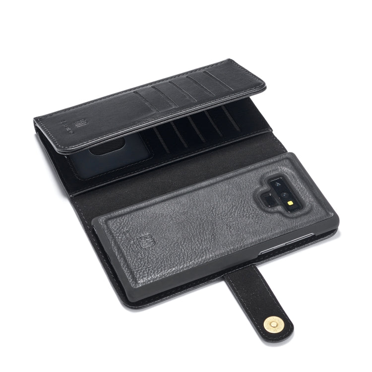 For Galaxy Note9 DG.MING Triple Fold Crazy Horse Texture Magnetic Horizontal Flip Leather Case with Holder & Card Slots & Wallet