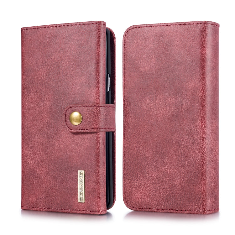 For Galaxy Note9 DG.MING Triple Fold Crazy Horse Texture Magnetic Horizontal Flip Leather Case with Holder & Card Slots & Wallet