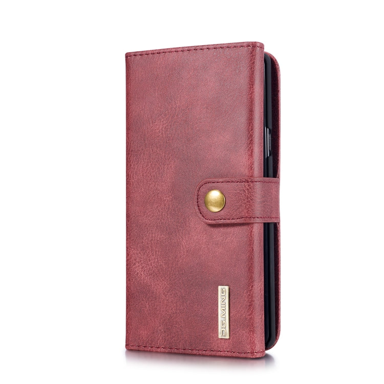 For Galaxy Note9 DG.MING Triple Fold Crazy Horse Texture Magnetic Horizontal Flip Leather Case with Holder & Card Slots & Wallet