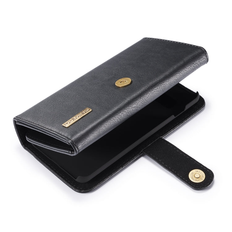 For Galaxy S10 Plus DG.MING Triple Fold Crazy Horse Texture Magnetic Horizontal Flip Leather Case with Holder & Card Slots & Wallet
