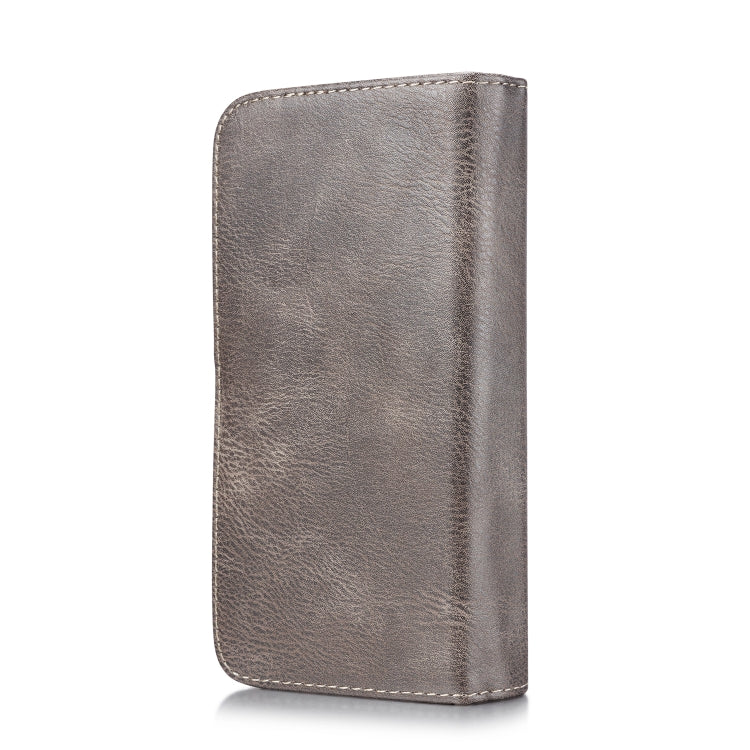 For Galaxy S10 DG.MING Triple Fold Crazy Horse Texture Magnetic Horizontal Flip Leather Case with Holder & Card Slots & Wallet