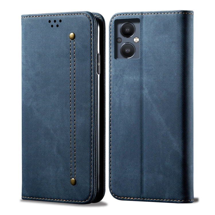 For OnePlus Nord N20 5G Denim Texture Flip Leather Phone Case