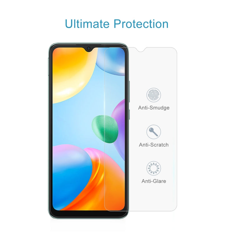 50 PCS 0.26mm 9H 2.5D Tempered Glass Film For Xiaomi Redmi 10C / 10 India Version / Civi 1S / Poco C40