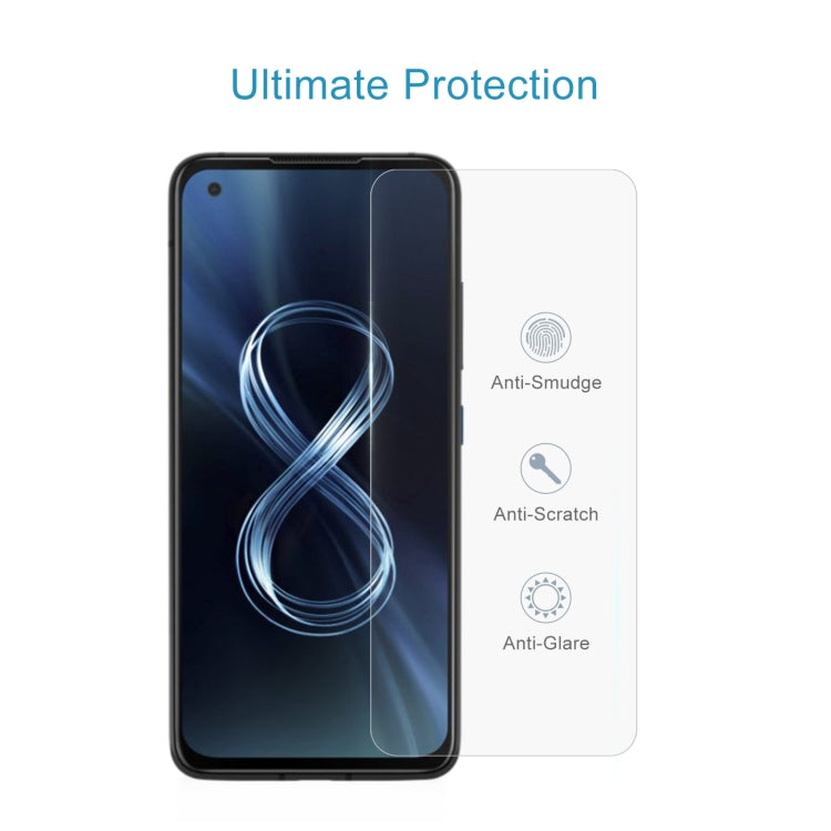 50 PCS 0.26mm 9H 2.5D Tempered Glass Film For Asus Zenfone 8Z