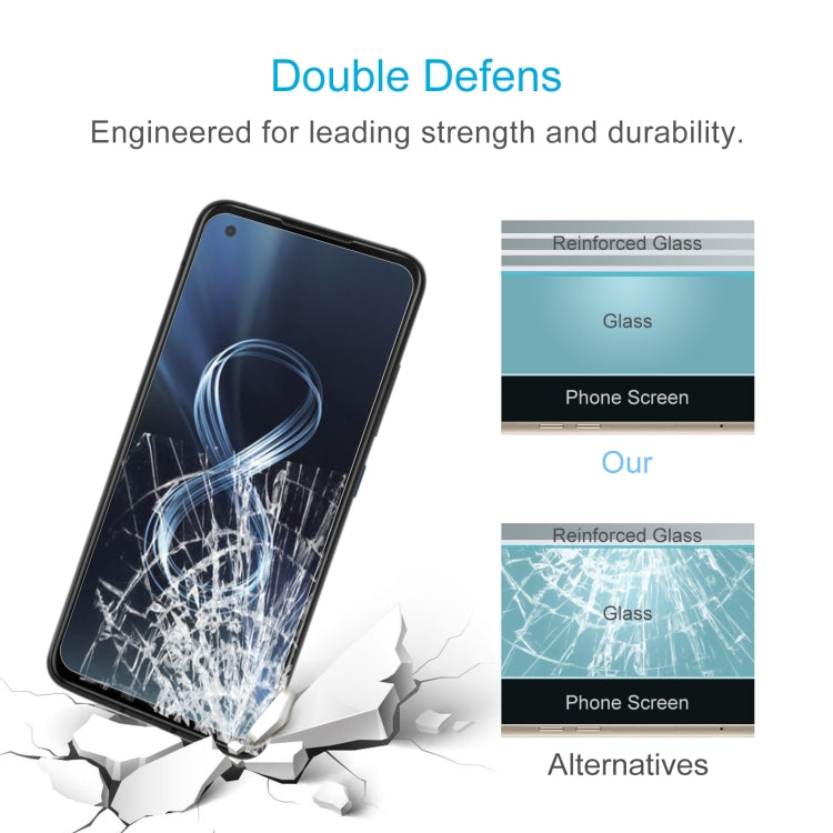 50 PCS 0.26mm 9H 2.5D Tempered Glass Film For Asus Zenfone 8Z