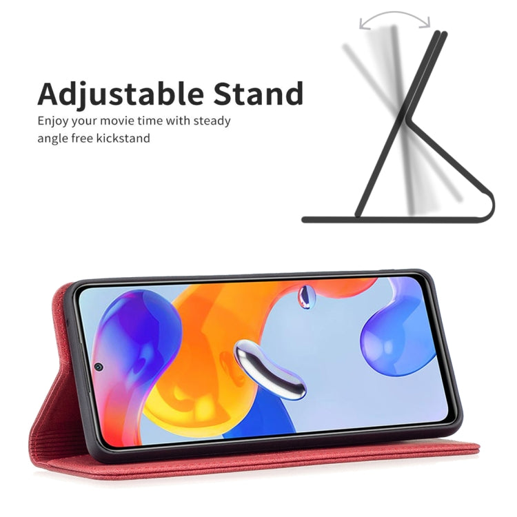 For Xiaomi Redmi Note 11 Pro International Version Magnetic RFID Blocking Anti-Theft Leather Phone Case
