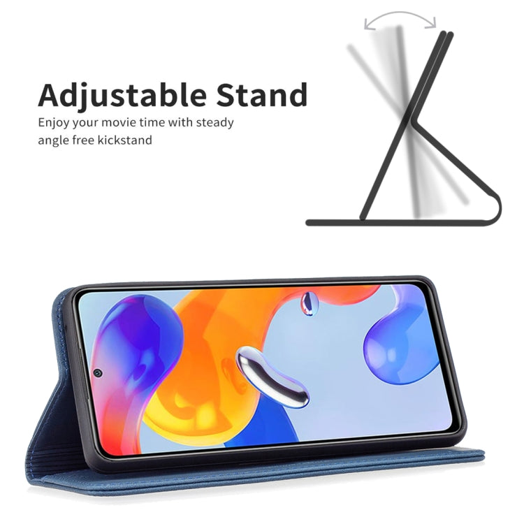 For Xiaomi Redmi Note 11 Pro International Version Magnetic RFID Blocking Anti-Theft Leather Phone Case