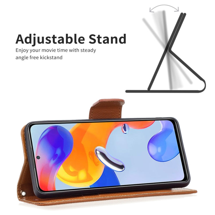For Xiaomi Redmi Note 11 Pro International Version Litchi Texture Pure Color Horizontal Flip Leather Phone Case