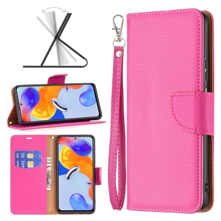 For Xiaomi Redmi Note 11 Pro International Version Litchi Texture Pure Color Horizontal Flip Leather Phone Case