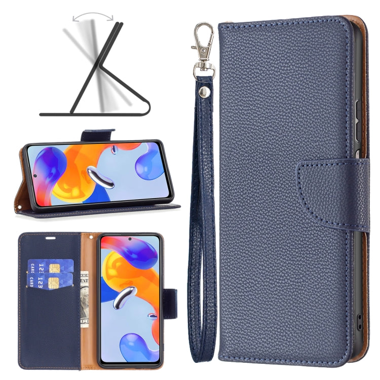 For Xiaomi Redmi Note 11 Pro International Version Litchi Texture Pure Color Horizontal Flip Leather Phone Case