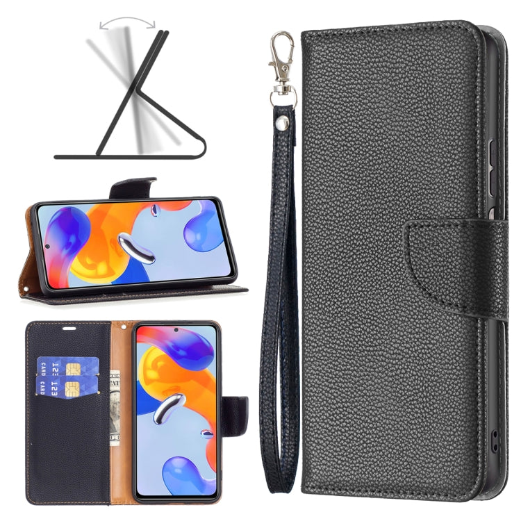 For Xiaomi Redmi Note 11 Pro International Version Litchi Texture Pure Color Horizontal Flip Leather Phone Case