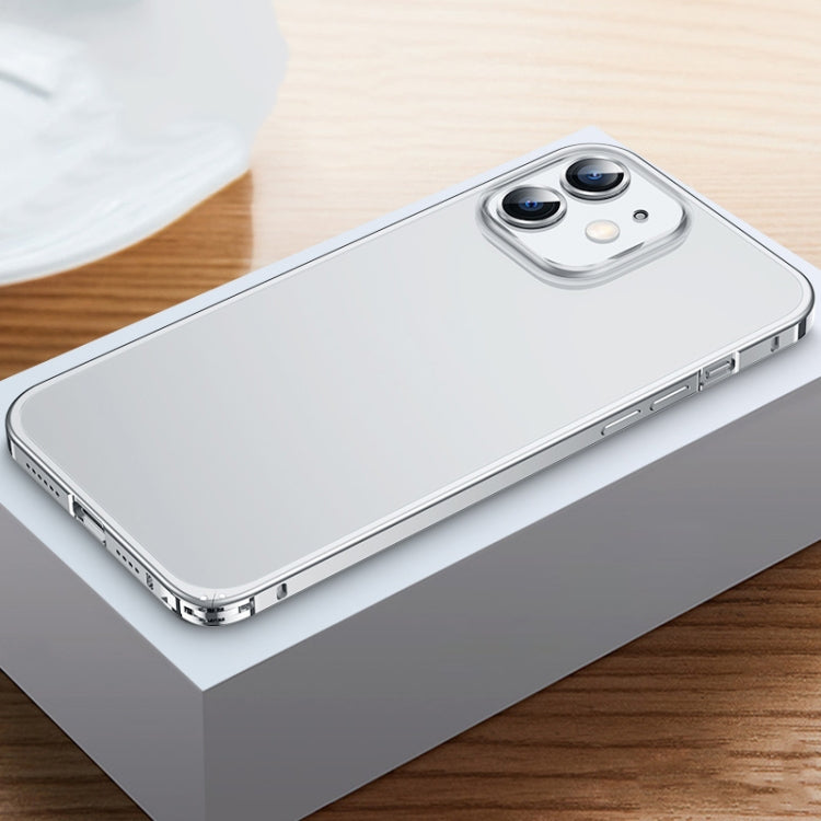 For iPhone 12 Frosted Phone Case with Lens Protection