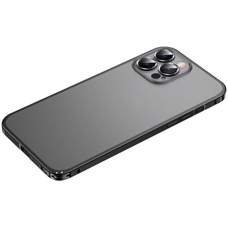 For iPhone 12 Pro Frosted Phone Case with Lens Protection