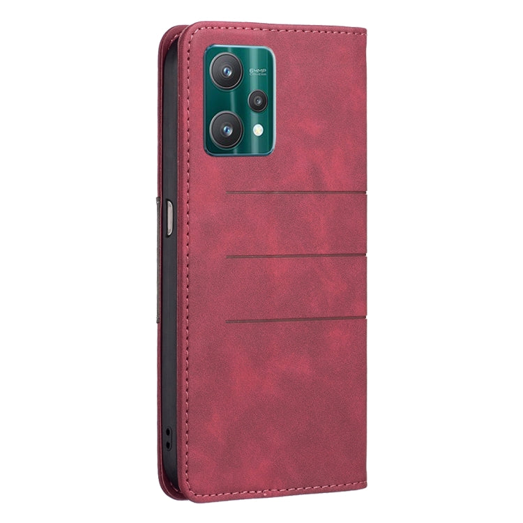 For OPPO Realme 9 Pro Magnetic Splicing Leather Phone Case