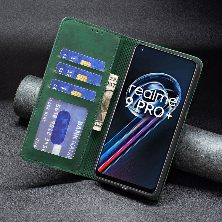 For OPPO Realme 9 Pro+ Magnetic Splicing Leather Phone Case