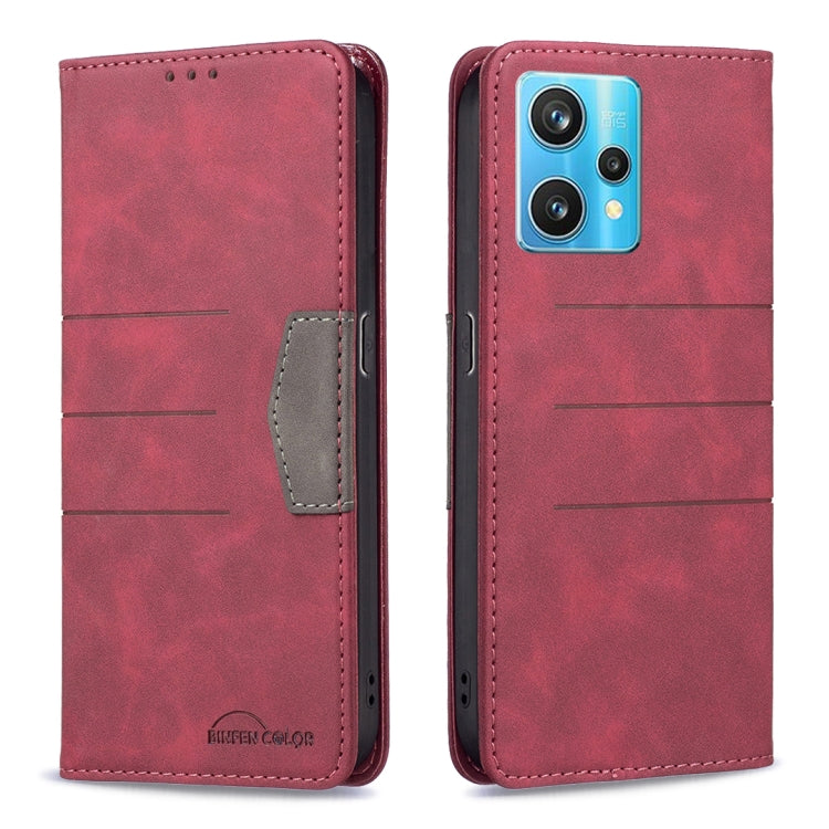 For OPPO Realme 9 Pro+ Magnetic Splicing Leather Phone Case