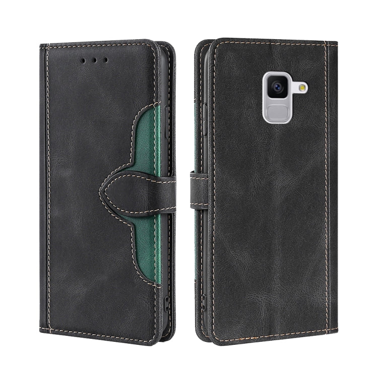 For Samsung Galaxy Feel 2 JP Version Skin Feel Straw Hat Magnetic Buckle Leather Phone Case