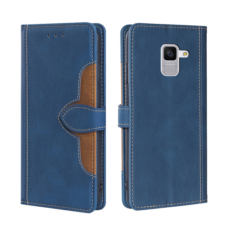 For Samsung Galaxy Feel 2 JP Version Skin Feel Straw Hat Magnetic Buckle Leather Phone Case