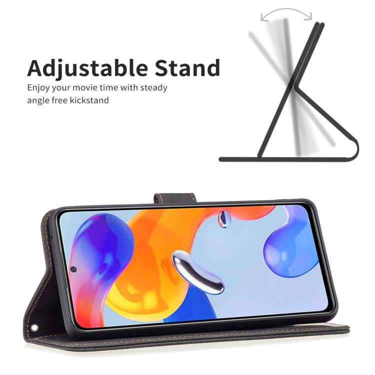 For Xiaomi Redmi Note 11 Pro International Version Magnetic Clasp RFID Blocking Anti-Theft Leather Case