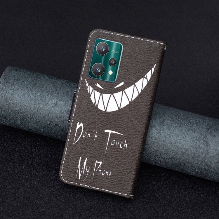 For OPPO Realme 9 Pro Colored Drawing Pattern Horizontal Flip Leather Case with Holder & Card Slots & Wallet