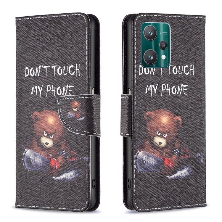 For OPPO Realme 9 Pro Colored Drawing Pattern Horizontal Flip Leather Case with Holder & Card Slots & Wallet