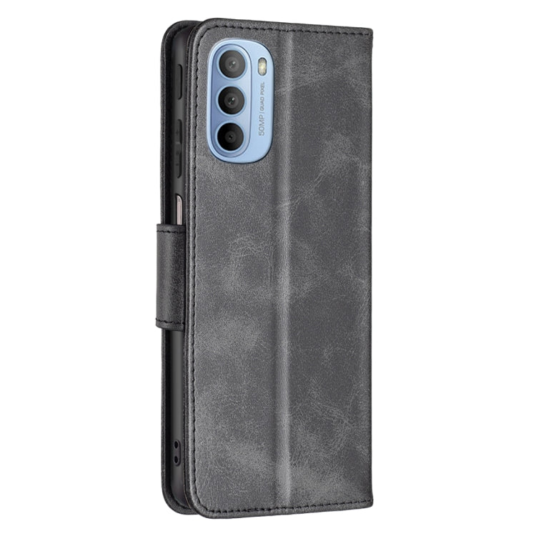 For Motorola Moto G31 / G41 Side Fingerprint Retro Lambskin Texture Leather Phone Case
